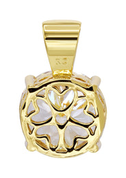 Mens Gold Plated Cubic Zirconia Pendant | 8.3 Grams