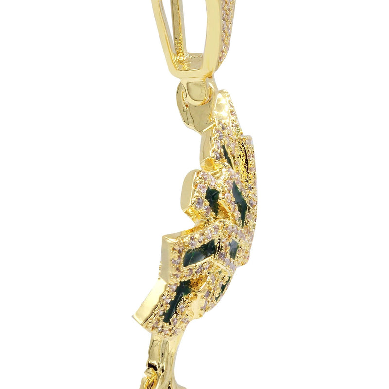 Mens Gold Plated Tree Pendant | 9 Grams