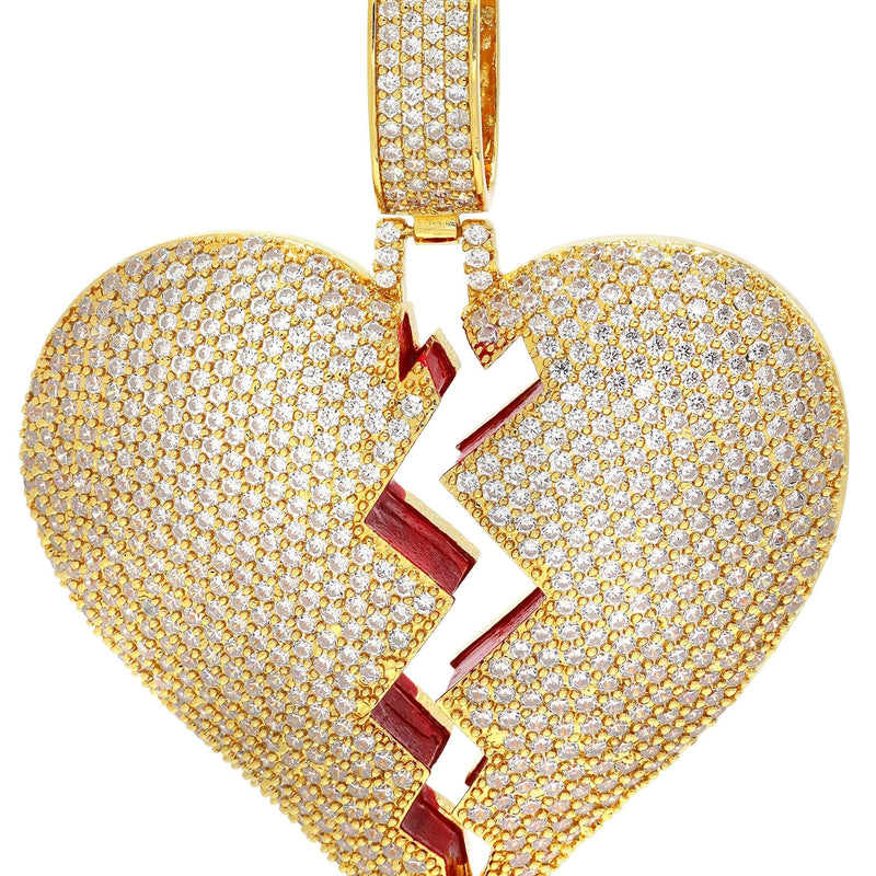 Gold Plated Heart Shape Pendant | 30.5 Grams