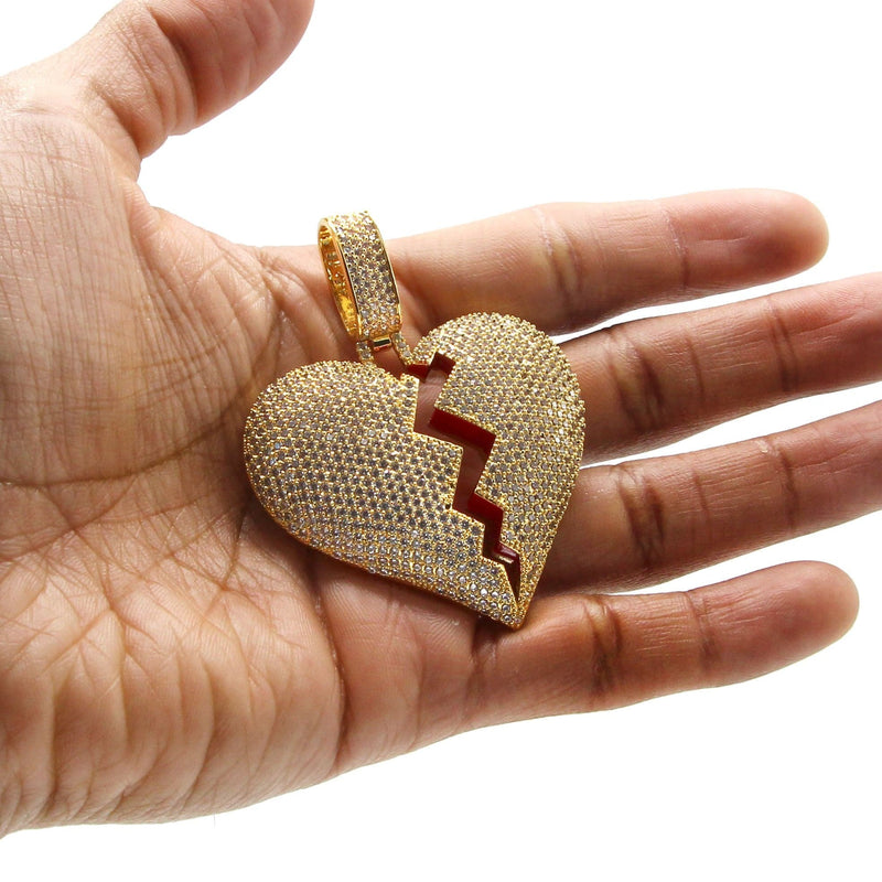 Gold Plated Heart Shape Pendant | 30.5 Grams