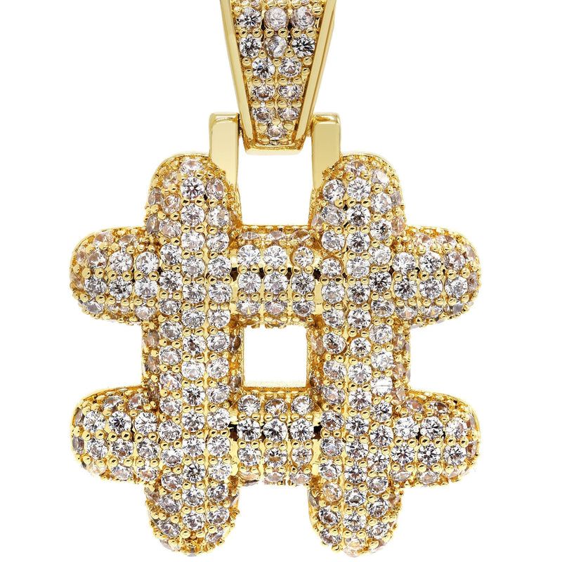 Gold Plated # symbol Pendant | 10 Grams