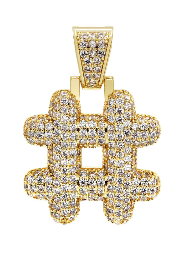 Gold Plated # symbol Pendant | 10 Grams