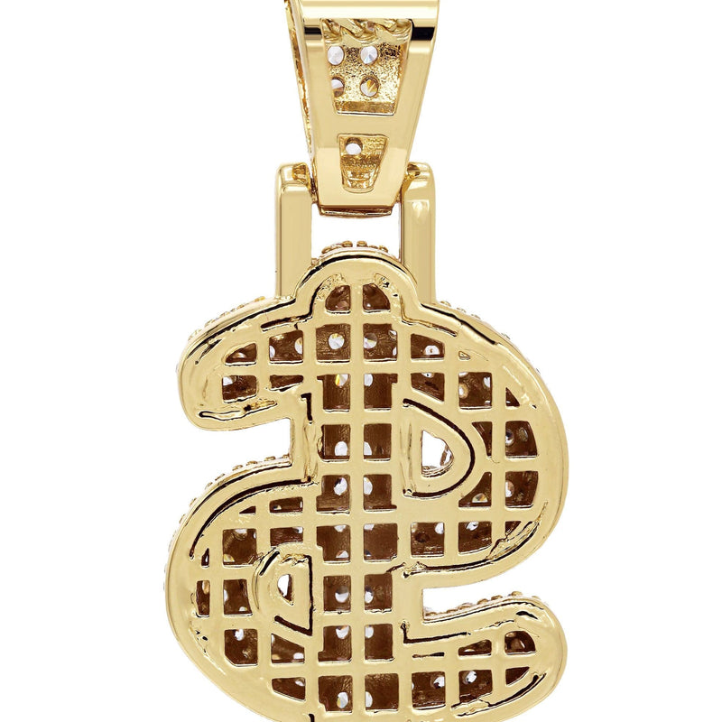 Gold Plated $ symbol Pendant | 8.2 Grams