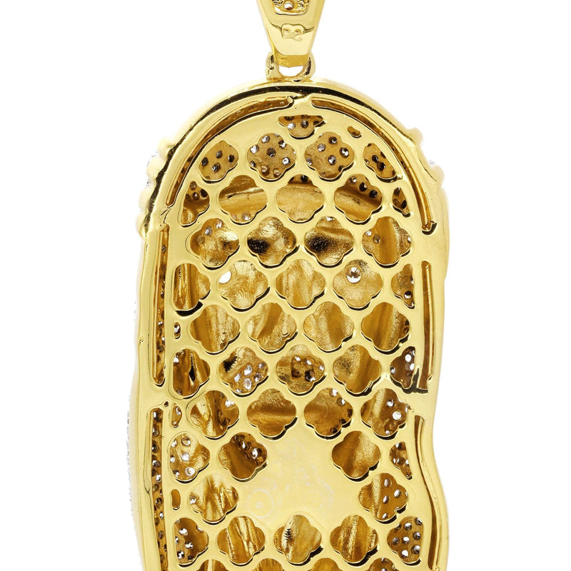 Mens Gold Plated Rope Chain & Jesus Piece Chain | Appx. 42.4 Grams