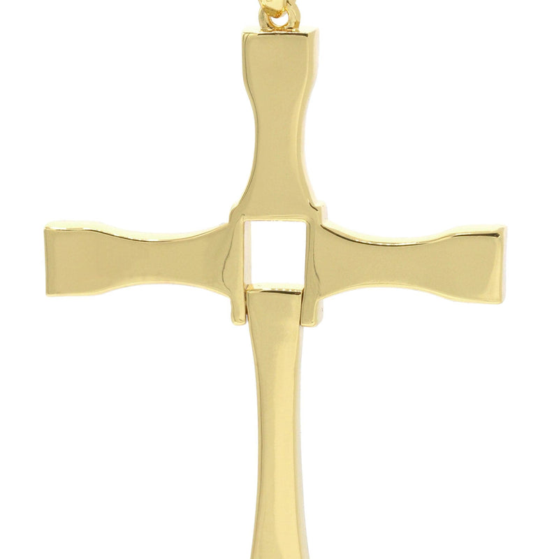 Mens Gold Plated Cross Pendant | 18.7 Grams
