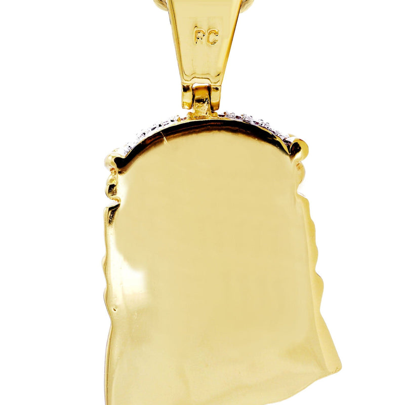 Mens Gold Plated Rope Chain & Jesus Piece Chain | Appx. 22.7 Grams