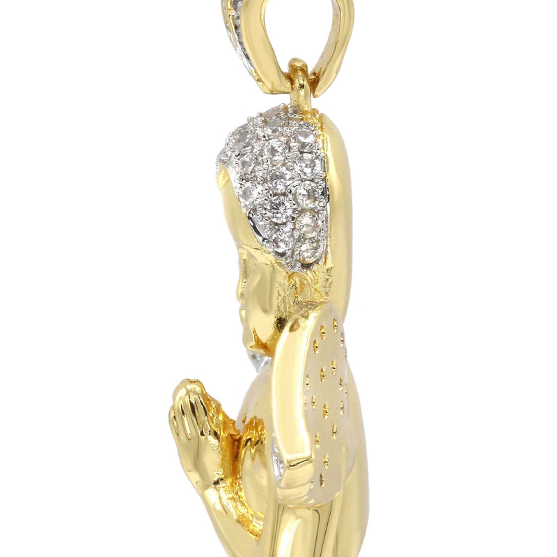 Mens Gold Plated Angel Pendant | 11.4 Grams