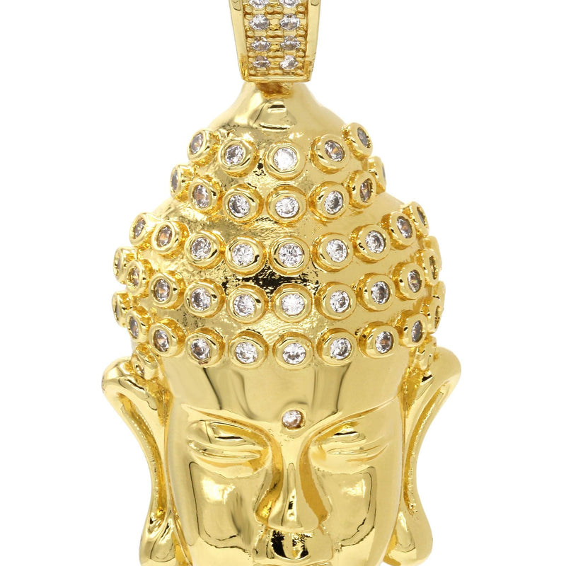Mens Gold Plated Buddha Pendant | 13.6 Grams