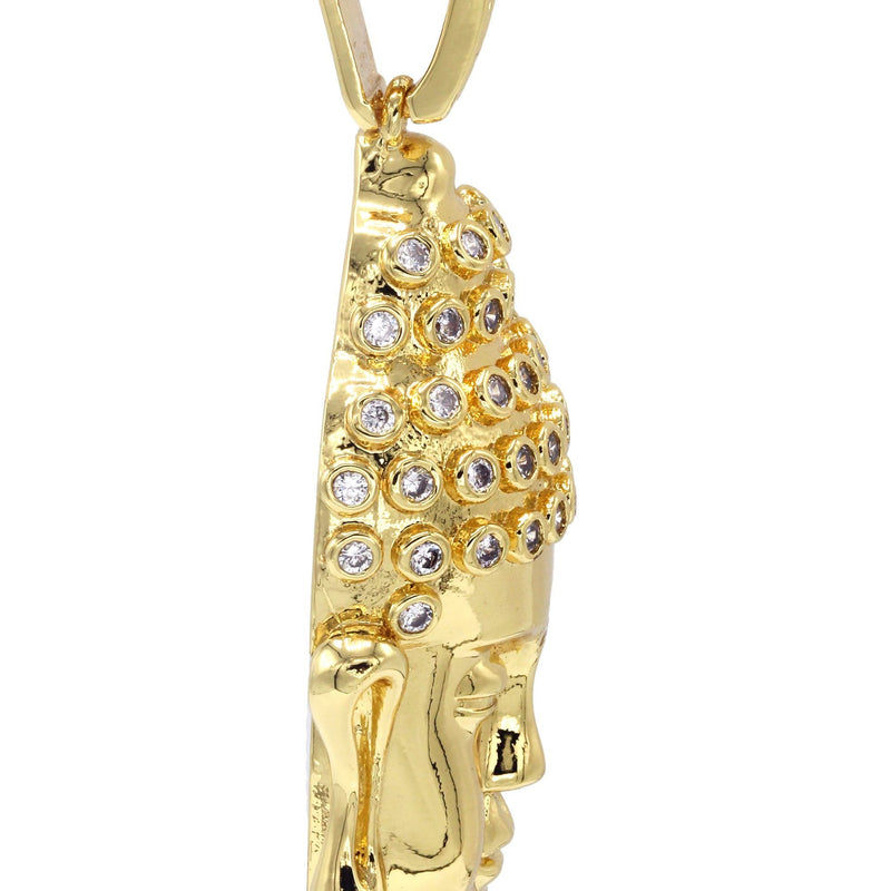 Mens Gold Plated Buddha Pendant | 13.6 Grams