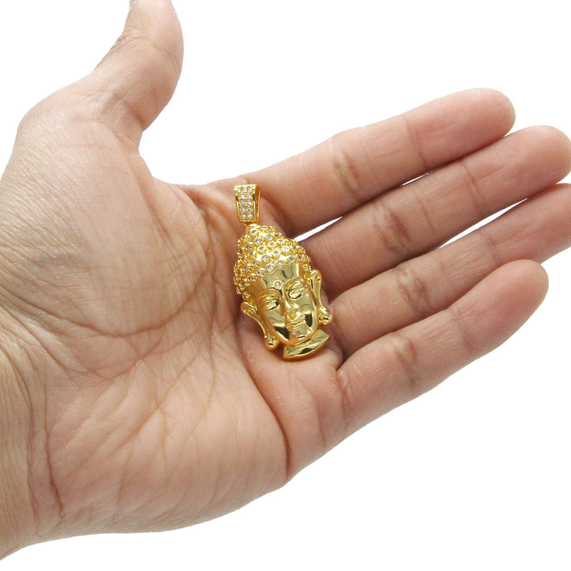 Mens Gold Plated Buddha Pendant | 13.6 Grams