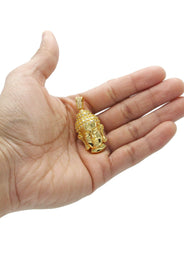 Mens Gold Plated Buddha Pendant | 13.6 Grams