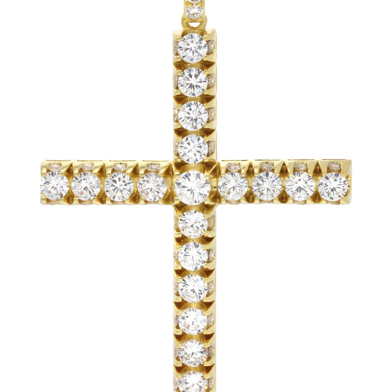 Mens Gold Plated Cross Pendant | 22.5 Grams