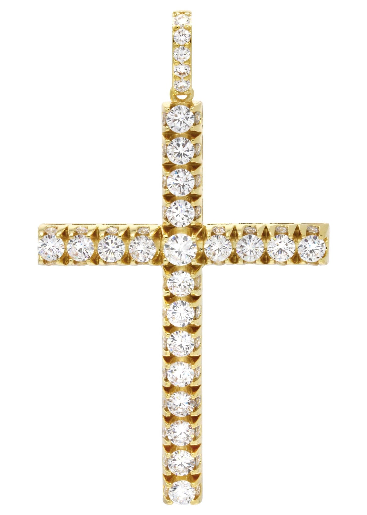 Mens Gold Plated Cross Pendant | 22.5 Grams