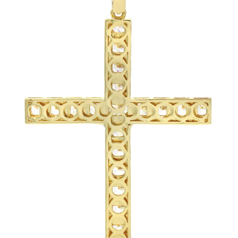 Mens Gold Plated Cross Pendant | 22.5 Grams