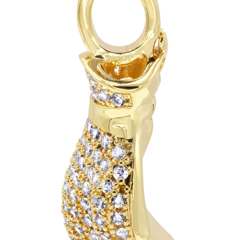Mens Gold Plated Boxing Glove Pendant | 12.2 Grams