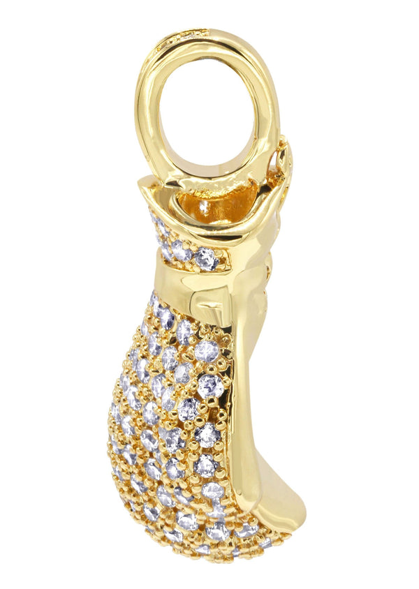 Mens Gold Plated Boxing Glove Pendant | 12.2 Grams