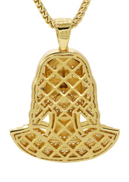 Mens Gold Plated Franco Chain & Jesus Piece Chain | Appx. 22.1 Grams