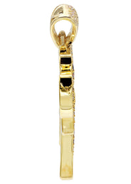 Mens Gold Plated Chai Pendant | 11.4 Grams