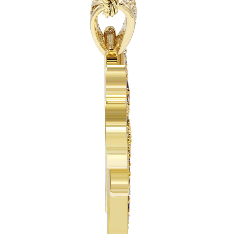 Mens Gold Plated Rope Chain & Chai  Pendant | Appx. 19.4 Grams