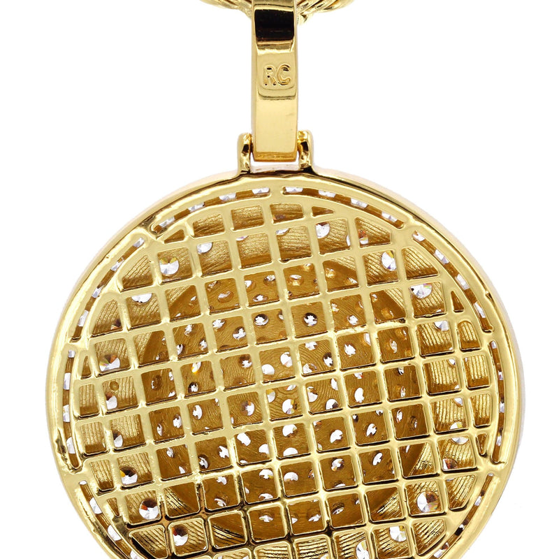 Mens Gold Plated Rope Chain & Dog Tag Pendant | Appx. 30.3 Grams