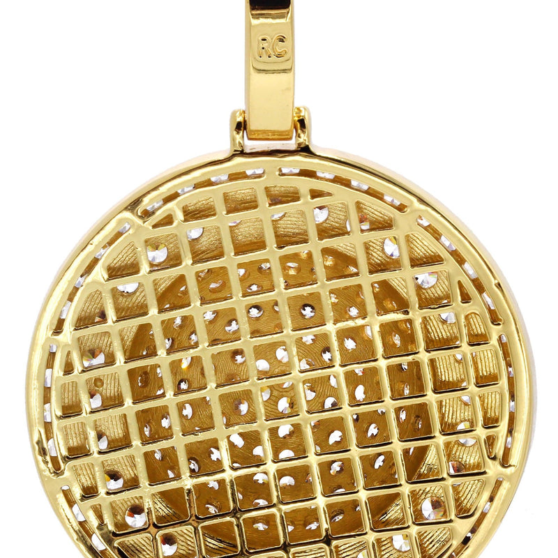 Mens Gold Plated Dog Tag Pendant | 22.3 Grams