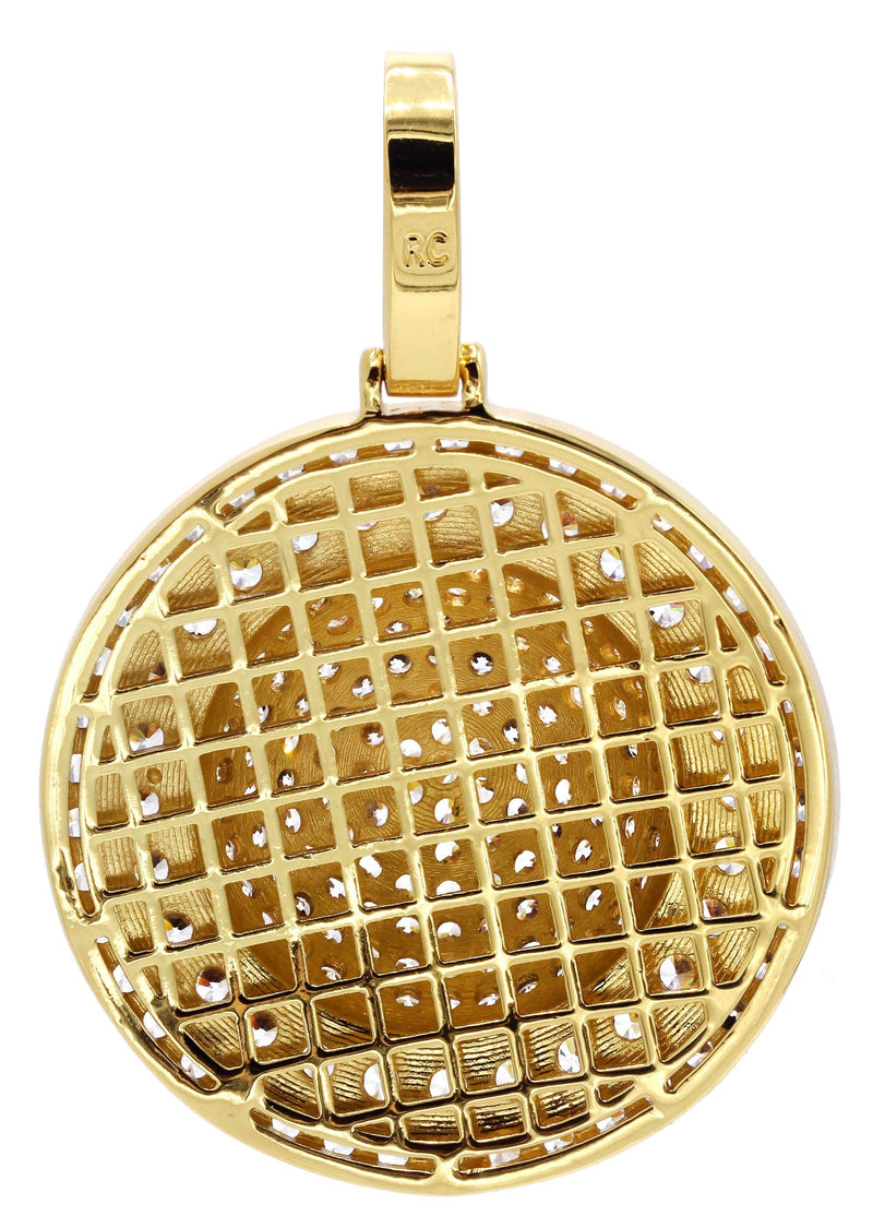 Mens Gold Plated Dog Tag Pendant | 22.3 Grams