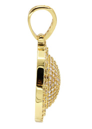 Mens Gold Plated Dog Tag Pendant | 22.3 Grams