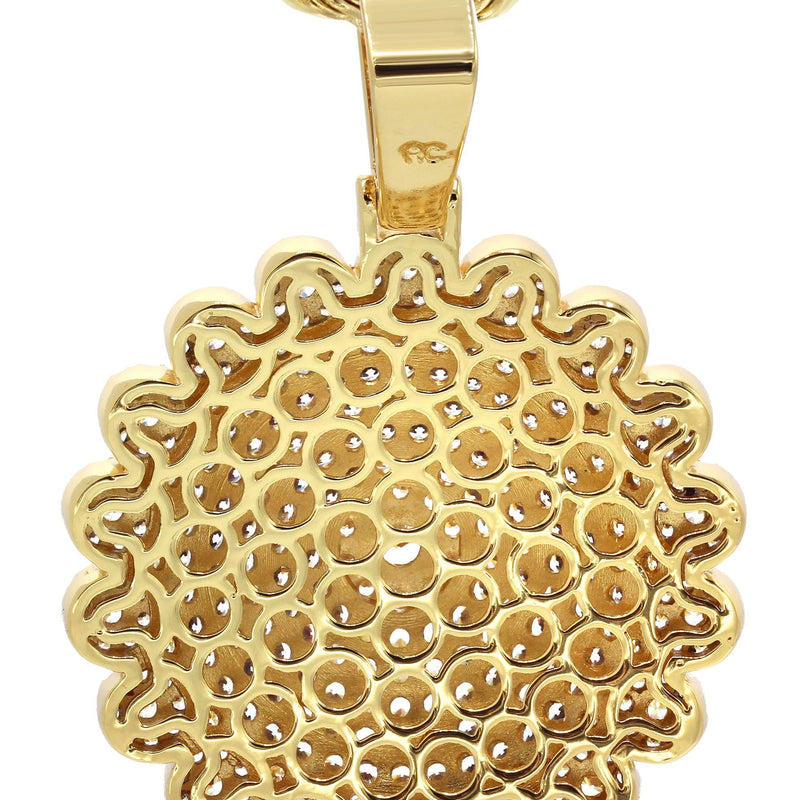 Mens Gold Plated Rope Chain & Dog Tag Pendant | Appx. 33 Grams
