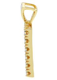Mens Gold Plated Dog Tag Pendant | 32.2 Grams