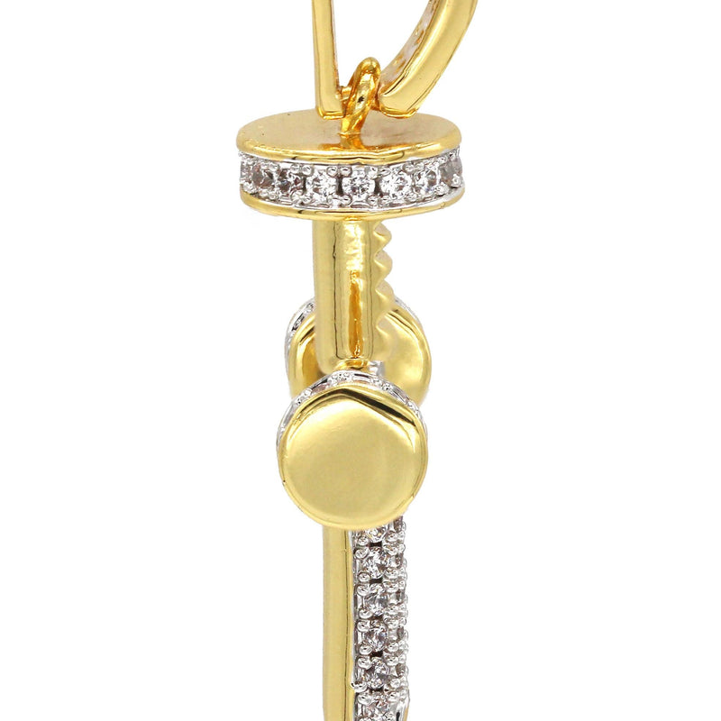 Mens Gold Plated Cross Pendant | 7 Grams