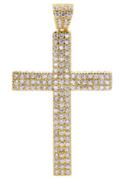 Mens Gold Plated Cross Pendant | 11.9 Grams