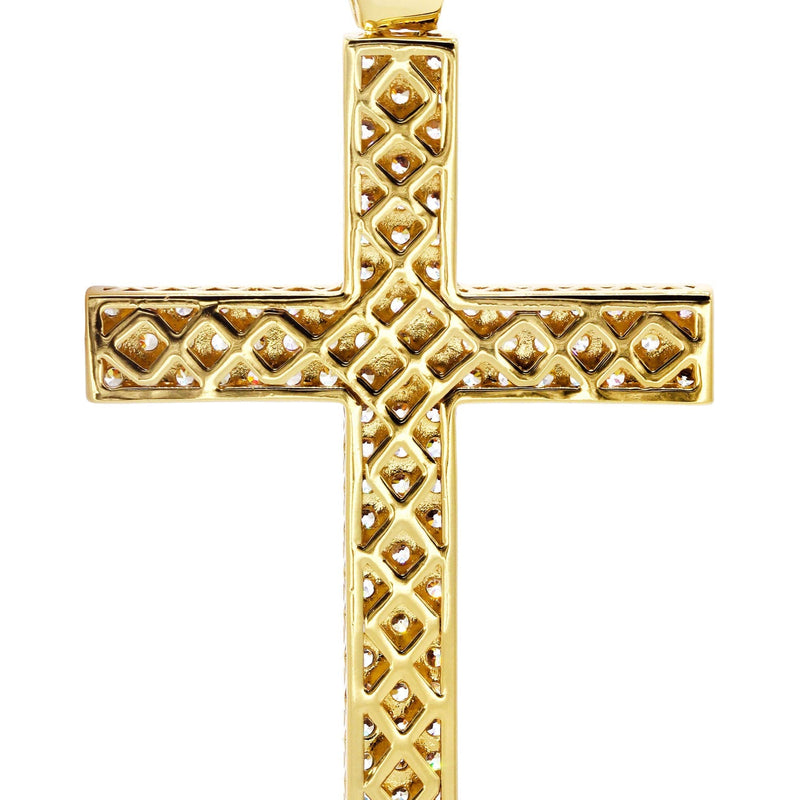 Mens Gold Plated Cross Pendant | 11.9 Grams