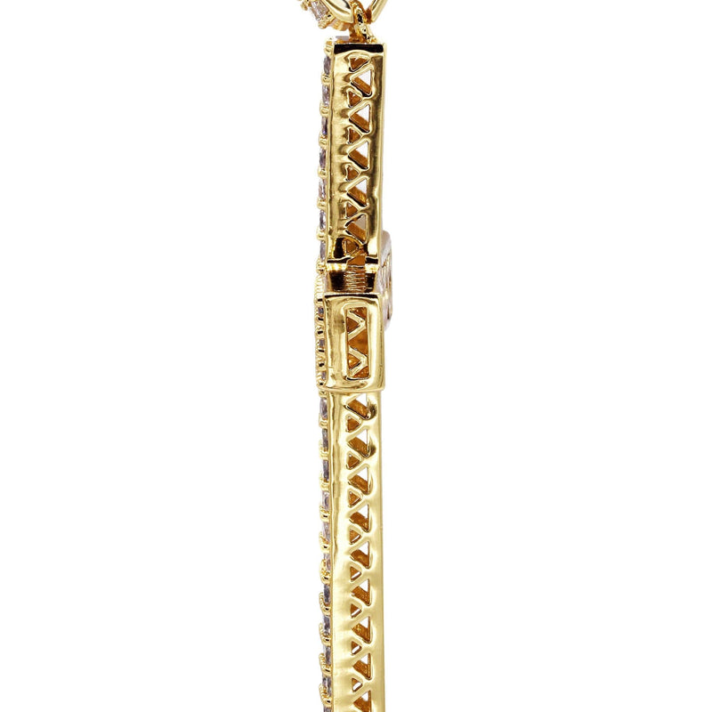 Mens Gold Plated Cross Pendant | 11.9 Grams