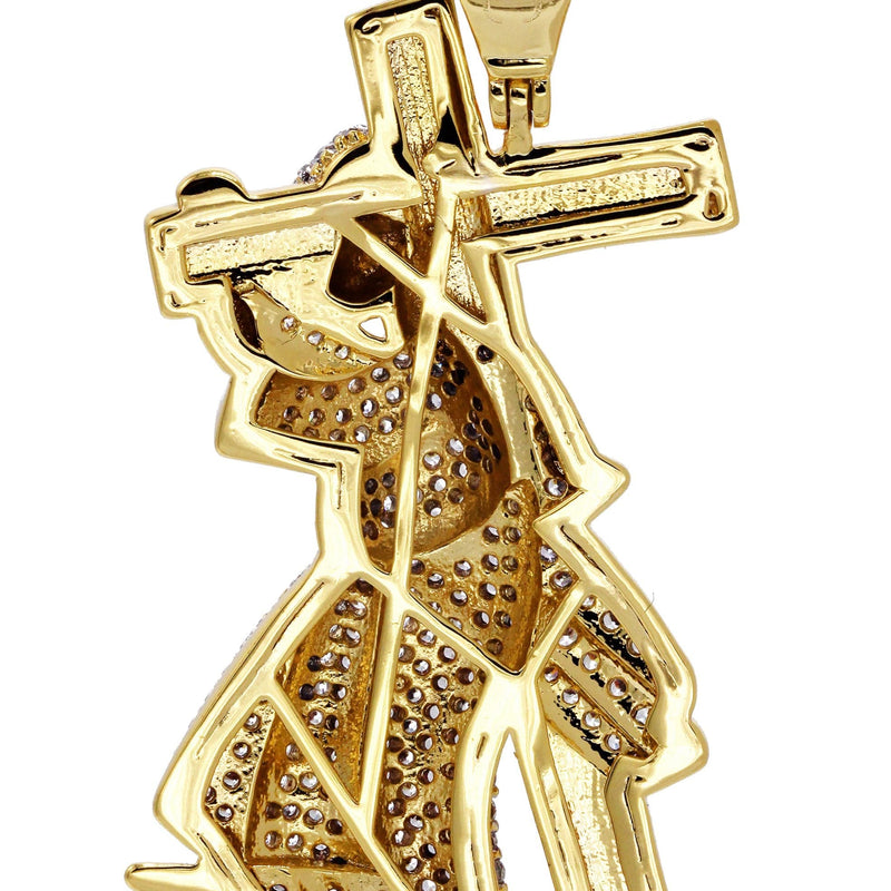 Mens Gold Plated Cross Pendant | 6.4 Grams
