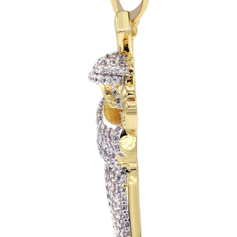 Mens Gold Plated Cross Pendant | 6.4 Grams