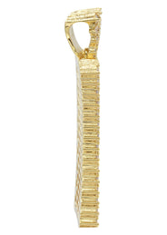 Mens Gold Plated Dog Tag Pendant | 20 Grams