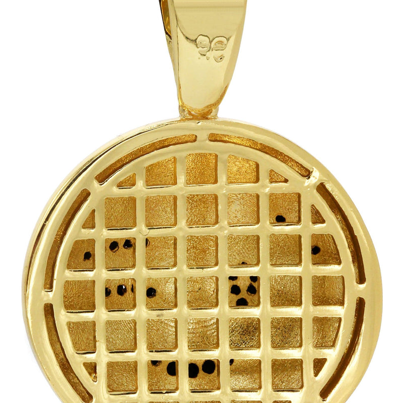 Mens Gold Plated Emoji Pendant | 6.3 Grams