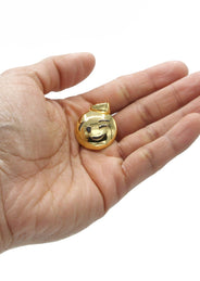 Mens Gold Plated Emoji Pendant | 6.3 Grams