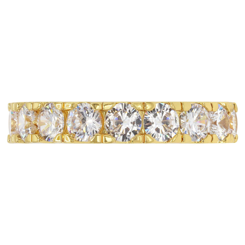 Mens Gold Plated Eternity Ring | 6.3 Grams
