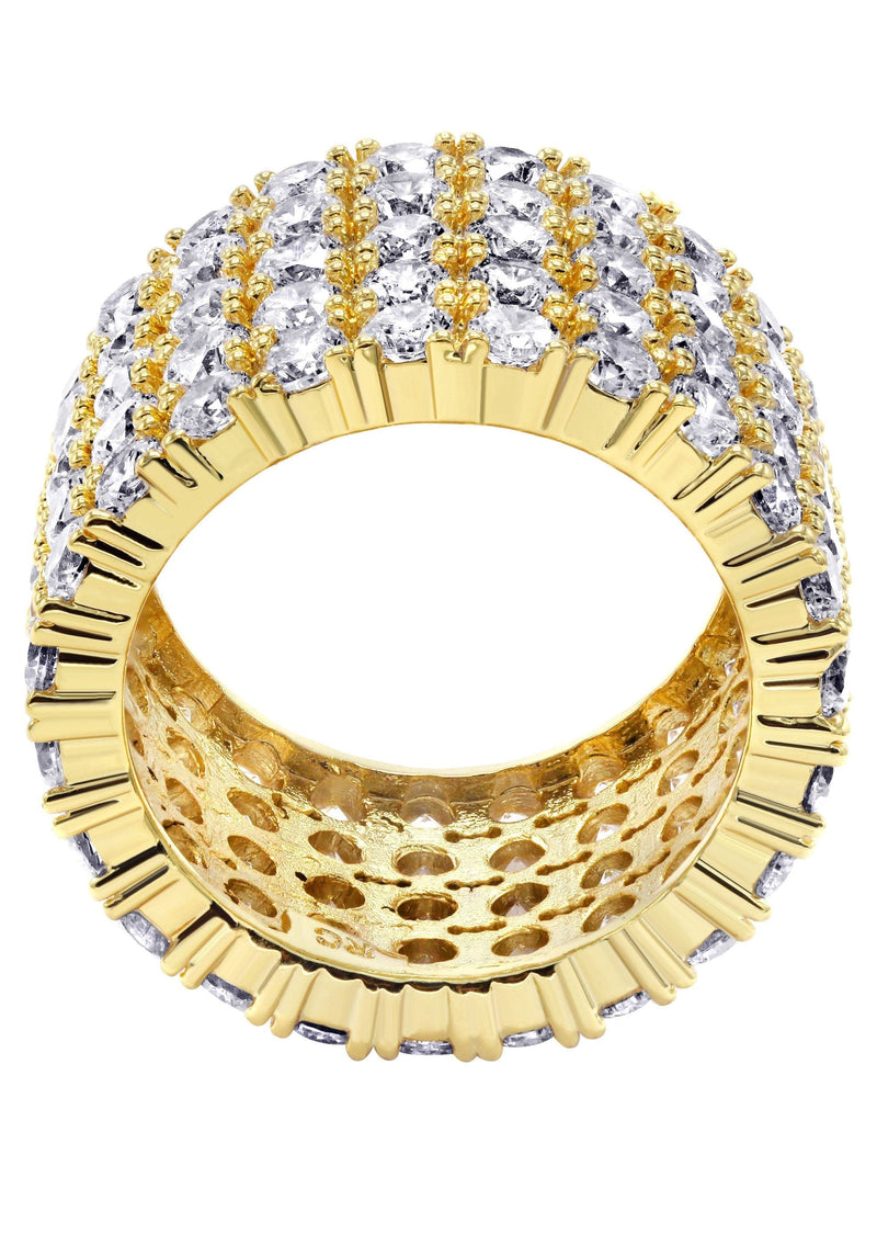 Mens Gold Plated Eternity Ring | 14.1 Grams