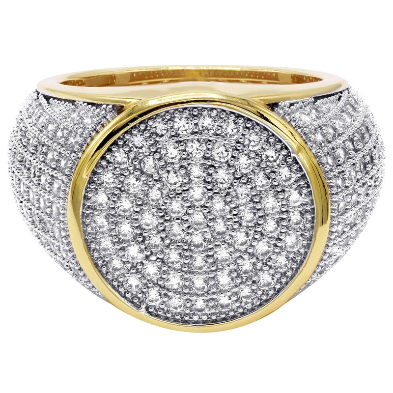Mens Gold Plated Pinky Ring | 10.5 Grams