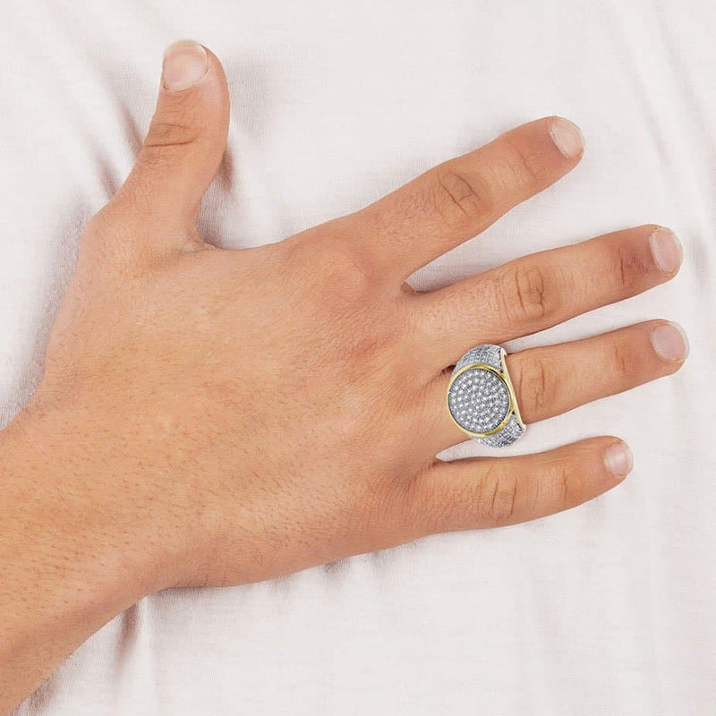 Mens Gold Plated Pinky Ring | 10.5 Grams
