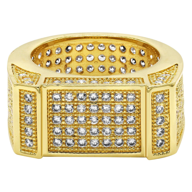 Mens Gold Plated Pinky Ring | 9.5 Grams