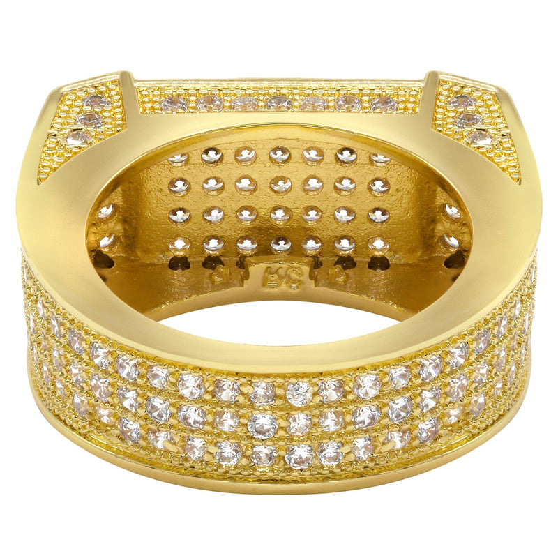 Mens Gold Plated Pinky Ring | 9.5 Grams