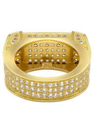 Mens Gold Plated Pinky Ring | 9.5 Grams