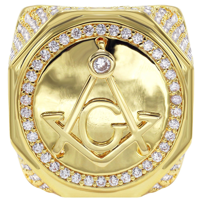 Mens Gold Plated Pinky Ring | 18.8 Grams
