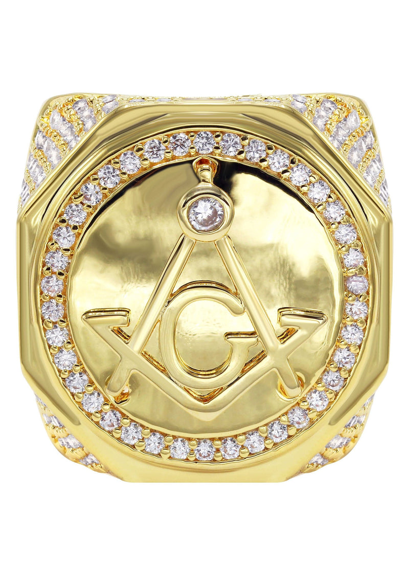 Mens Gold Plated Pinky Ring | 18.8 Grams