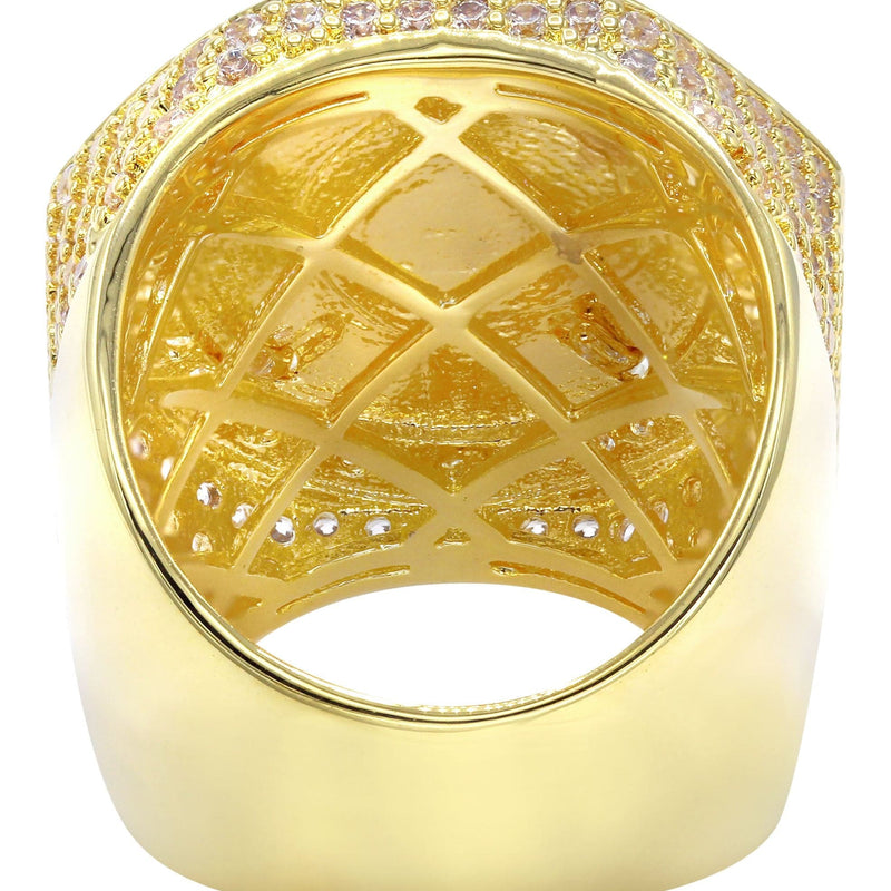 Mens Gold Plated Pinky Ring | 18.8 Grams