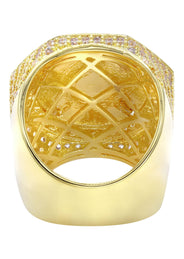Mens Gold Plated Pinky Ring | 18.8 Grams