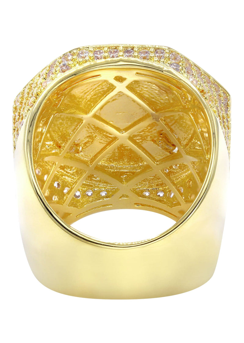 Mens Gold Plated Pinky Ring | 18.8 Grams